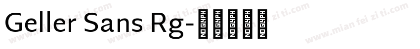 Geller Sans Rg字体转换